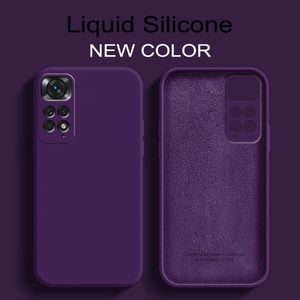 Housse de téléphone souple en Silicone liquide d'origine de luxe pour XiaoMi RedMi Note 11 11s Pro 4G 10 10A 10C redmi note 12