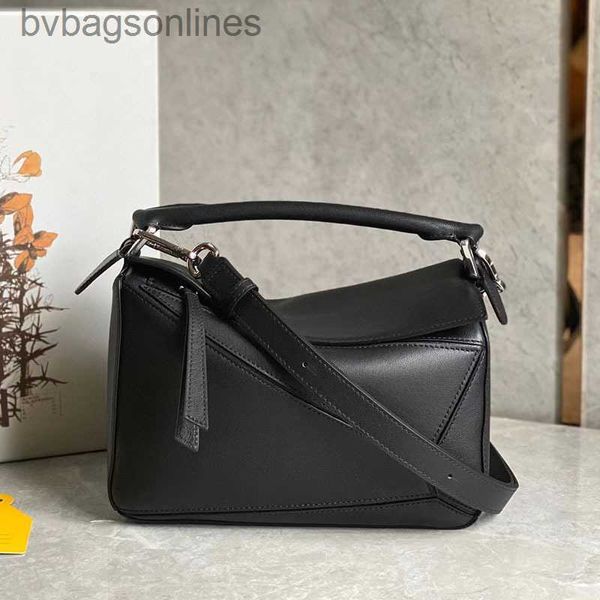 Bolsos de hombro de lujo originales diseñadores de hombros para mujeres MARCA NEGRA IMPRESIÓN Combinación de rompecabezas de cuero de ternera original con logotipo original