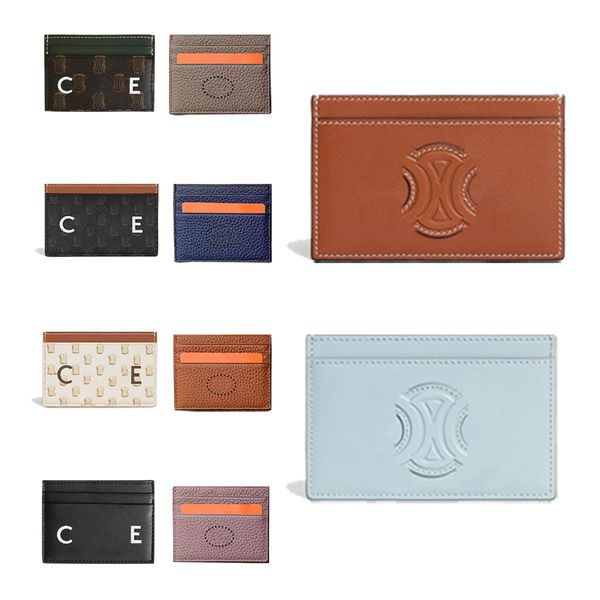 Porte-monnaie de voyage original de luxe Avec boîte sac Portefeuilles pour hommes porte-cartes porte-monnaie en peau de mouton lisse porte-cartes en cuir porte-cartes de designer porte-monnaie femme porte-clés sacs