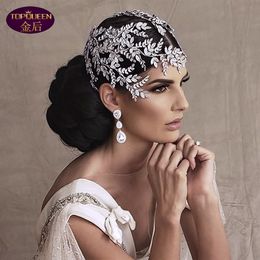 Luxe ornament bruiloft tiara barokke kristal bruids hoofddeksels kroon strass met bruiloft sieraden haaraccessoires diamant bruids bridal kronen hoofdeces