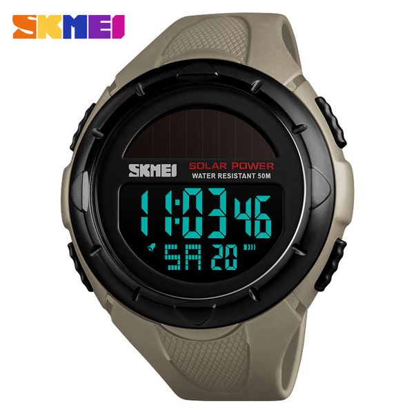 Relojes para hombre al aire libre de lujo SKMEI impermeable energía solar reloj digital moda reloj reloj deportes relojes de pulsera relogio masculino x0524