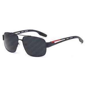 Luxury ovales lunettes de soleil évidées pour hommes Designer Summer Color-changage polarisé Silver Retro Retro surdimension