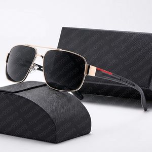 Lunettes de soleil ovales de luxe pour hommes Designer nuances d'été lunettes polarisées noir vintage lunettes de soleil surdimensionnées de femmes lunettes de soleil mâles avec boîte
