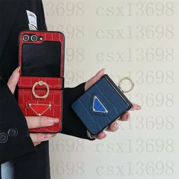 Fundas de lujo para teléfono con letra P para Samsung Z Flip 3 4 5 Funda de piel con patrón de cocodrilo Flip3 Flip4 Flip5 Funda para iPhone 15 15Pro 14 14pro 13 13pro 12 11 Pro Max