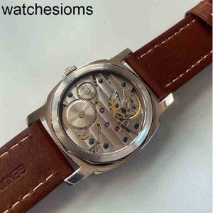 Luxe Panerass -horloge 47 mm heren mechanisch 316L roestvrij staal gepolijste sieraden handleiding Beweging leer Z9N9