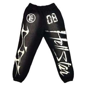 Pantalons de luxe Pantalons de créateurs pour hommes Pantalons pour hommes Hellstar Studios Pantalons de survêtement évasés rouges Hommes Jogger Mode Hip Hop Pantalons décontractés Vendre comme des petits pains chauds Marque Designer Printemps