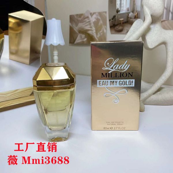 Perfumes de lujo Comercio exterior Lujos Perfume al por mayor Ladrillo de oro Millones de mujeres EDT Fragancia 80 ml Robot Futuro Hombres