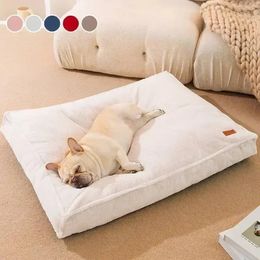 Mat de lit de luxe pour animaux de compagnie Lit de couchage pour chiens moyens de chiens confortables