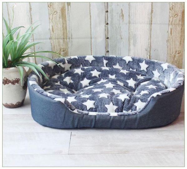 Casa de perrera de mascotas de lujo Sofá de colchón de gato de cama de perro cálido para perros grandes Cama para Cachorro Puppy Teddy Sofa S M L XL Tamaño C102527682