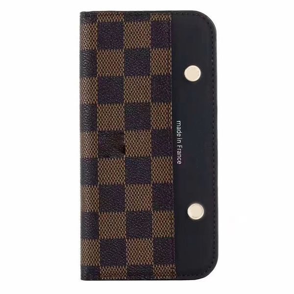 Funda para teléfono de lujo Fundas para iPhone en folio de diseño Cartera con tarjetero para Apple iPhone 11 12 13 14 15 Plus Pro Max Fundas para teléfono celular Funda de cuero para móvil