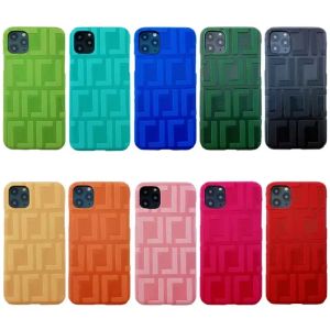 Caja de teléfono de lujo Cajas de teléfonos de diseñador 10 colores Phonecase con letra para hombre para mujer para iPhone 11 12 13 14 Pro Max Funda móvil