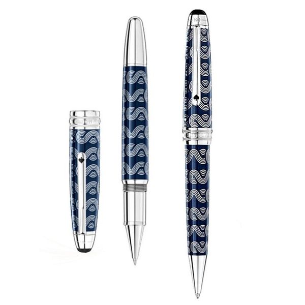 Luxe Picasso 902 Rollerball Zwart Gouden Plating Graveren Zakelijke kantoorbenodigdheden Hoge kwaliteit Schrijfopties Pennen met originele doos