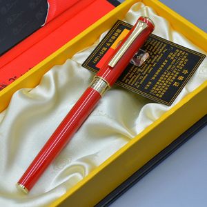 Bolígrafo de lujo Picasso para papelería de metal rojo y blanco de alta calidad, material de oficina escolar, bolígrafos de regalo de marca suave para escribir