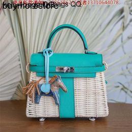 Luxe picknickhandtas Bamboo Handswen 10a AIKNLeure diagonale tas N9OM