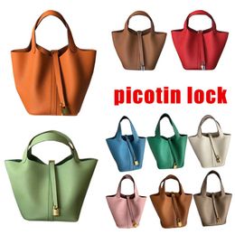 Luxe Picotin Emmer Tas Designer Schoudertassen Tote Dames Handtas Winkelslot Pochette Dame Portemonnee Reizen Duffle Crossbody Clutch Onderarm