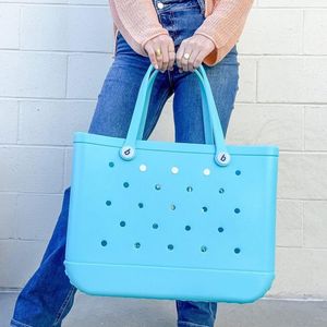 Sac de plage bogg rose de luxe sacs de créateurs sacs de magasin de créateurs sacs épaule simple pour femmes EVA Plastique Voyage d'été sacs de main vert rose noir blanc he04 b