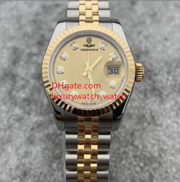 Woman Watch Movimiento mecánico automático 179173 26 mm Sapphire Glass Gold Gold Jubilee Bracelet Lady Watches