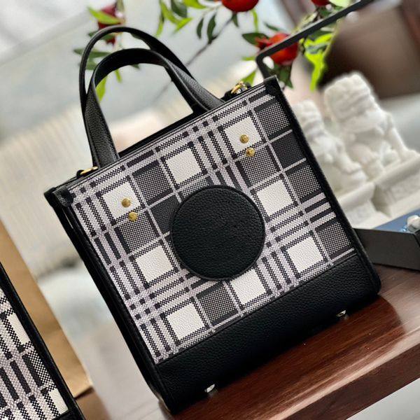 Luxury Plaid Original Totes Purse Designer Leather Lady Field Tote Nylon Shoulder Bag Coac Luxury High Quality Leader Bolsos Diseñadores Totes Bolsas Tamaño 22 cm 30 cm