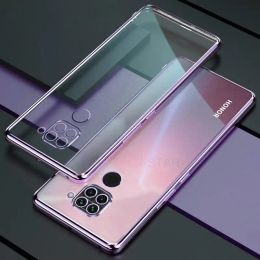 Luxury plating bumper Clear Case voor Xiaomi Redmi Note 9 Pro Note9 S 9S 9Pro Note9Pro Soft Silicone Transparant Back Cover Funda