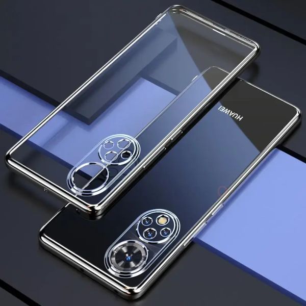Placage de luxe Bumper transparent Case sur Huawei Honor 50 60 70 80 Pro se 20 Nova 9 Silicone Clear Cover Honor50 Nova9