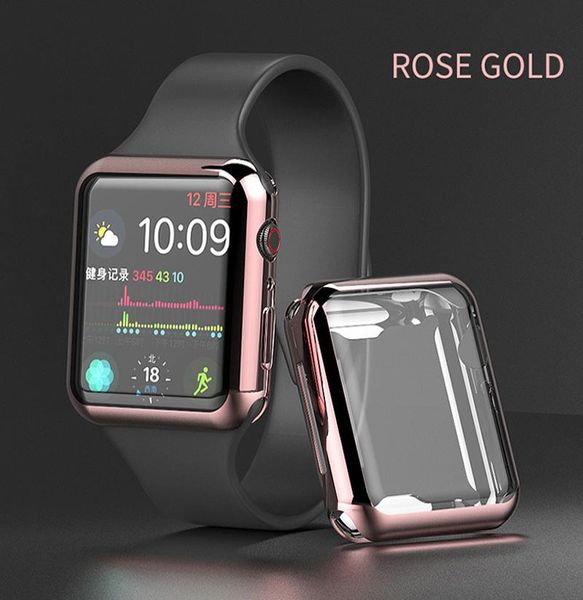 Caso de revestimiento de lujo para el estuche de Apple Watch 44 mm 44 mm 42 mm 38 mm de la cubierta protector de alternencia Bumper Series de Apple Watch 6 SE 5 4 3 2 AC1430212