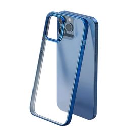 Luxe Placage Téléphone Cas Pour iphone 12 Pro Max Soft TPU Bord Droit Anti-chute Couverture Arrière Pour iphone 12 Mini DHL Livraison Gratuite