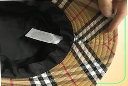 Luxe pluche plaid emmer hoed ontwerper Cap Fisherman hoeden herfst winter petten mode gierige rand casual gemonteerde sunhat2782455