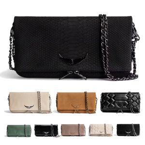 Luxe Pochette Rock Wings Zadig Voltaire tas topkwaliteit dames tote diamant Designer baguette tas Leren portemonnee handtas ketting clutch flap Cross body schoudertassen