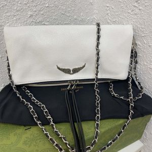 Luxe Pochette Rock Wings Zadig Voltaire tas topkwaliteit damestas diamant Designer baguette Lederen portemonnee handtas ketting clutch flap Cross body Schouder b