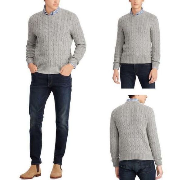POLO de lujo Marca suéter diseñadores para hombres camisas suéteres polo Hombres de alta calidad mantener suéter abrigado Deportes invierno algodón moda para hombre mujeres suéteres ralphs