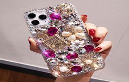Cas de téléphone populaire de luxe pour iPhoneX XS XR XSMAX iPhone7 8Plus iphone11 promax Bouteille de parfum Crystal Diamond Designer Phone Shel4517342