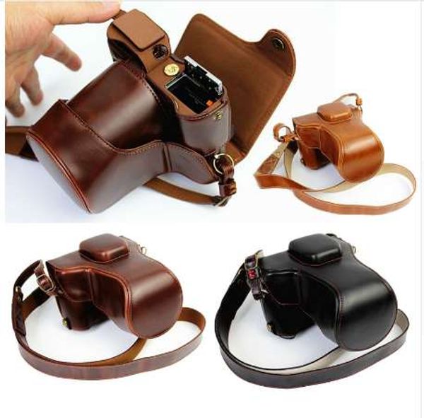 Sac de luxe pour appareil photo en cuir PU pour Fujifilm X-T20 XT20 X-T10 XT10 16-50mm 18-55mm étui pour appareil photo en cuir avec sangle