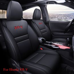 Funda de asiento de coche personalizada de cuero pu de lujo para Honda XR-V 2015 2016 2017 2018 2019 SUV Protector auto accesorios delantero - trasero