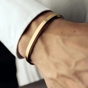 Luxe Pulsera Hombre Mode Manchet 14k Gouden Armband voor Mannen Koppels Bijpassende Bedelarmband Sieraden Cadeau Heren Sieraden