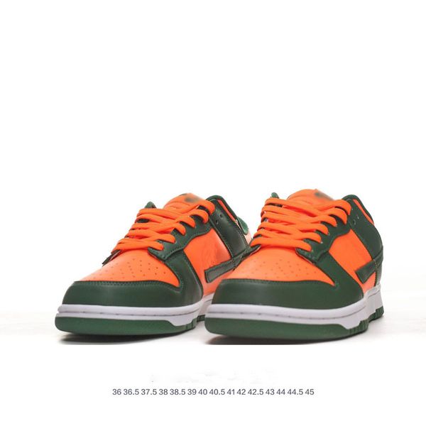 Qualité de luxe AAAA + Hommes et femmes chaussures de sport de marque Marque classique JD20 style Baskets en cuir Mode chaussures de course en plein air Chaussures de sport orange