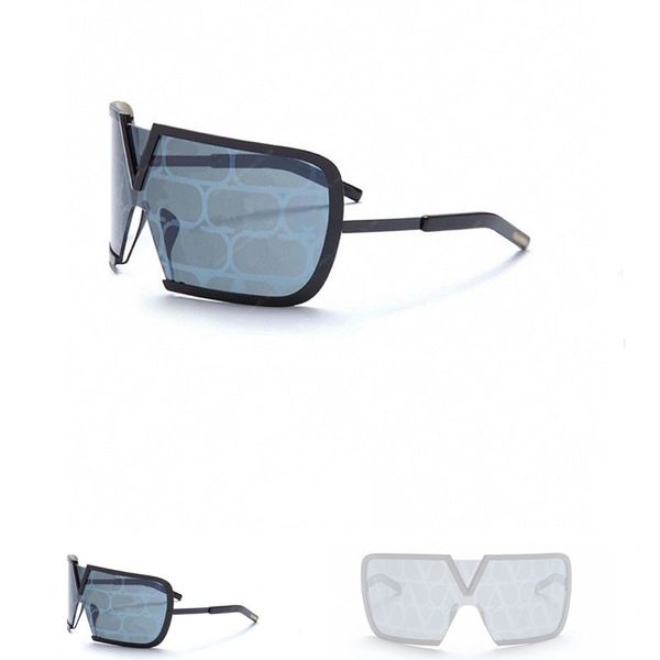 Qualité de luxe AAAA + lunettes surdimensionnées ROMASK Top lunettes de soleil à monture en métal galvanisé pour femmes style sports de plein air hommes lunettes de protection lunettes de soleil de marque