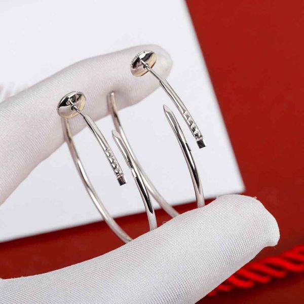 Qualité de luxe Charm Dangle Boucle d'oreille de grande taille avec un design spécial en deux couleurs plaquées avec un timbre de boîte pour les femmes cadeau de bijoux de mariage PS7335