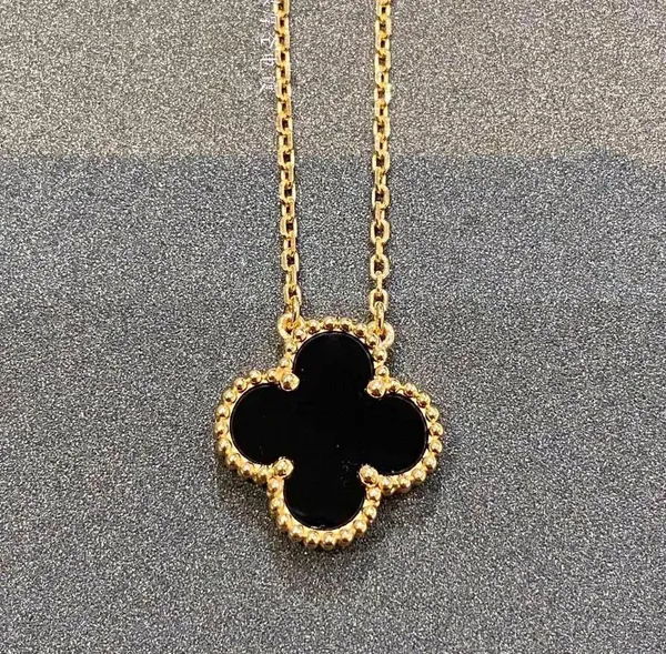 Collier de trèfle de créateur de qualité de luxe