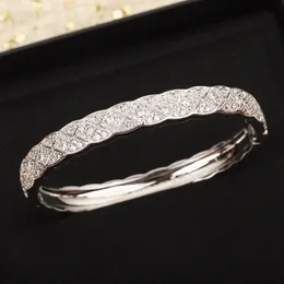 Bracelet à breloques punk de qualité de luxe avec diamant scintillant en platine avec boîte timbre taille femme PS7231A