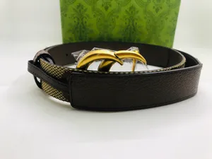 Ceinture en cuir de vachette véritable de qualité de luxe Boucle en laiton plaqué or en acier inoxydable 20mm 28mm 30mm 40mm ceinture design pour hommes et femmes avec boîte unisexe 025