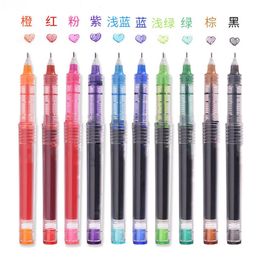 Qualité de luxe Couleur transparente grande capacité Ink Fine Nib Office Gel Gel Student School Stationery Supplies 220714