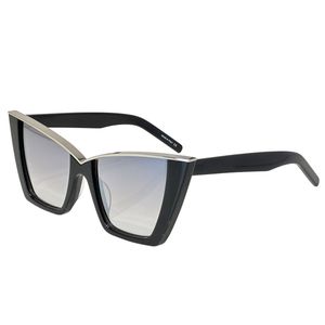 hete verkopende designer vintage merkzonnebril voor dames en heren dames retro brillen 570 mode cool cat eye ontwerp zwart zilver UV400 beschermende lenzen brillen