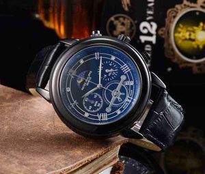 Luxe prêt Stockoriginal Patees marque Philpes hommes montres Sport haut montre-bracelet hommes étanche chronographe militaire ZCXW