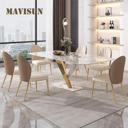 Tables rectangulaires de luxe pour la maison de meubles haut de gamme concepteur de cuisine pour table à manger et chaises de style italien
