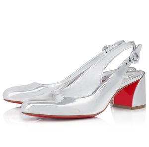 Luxe Rouge Designer So Jane Sling Sandales Chaussures Brevet En Cuir De Veau Talons Hauts Robe De Soirée De Mariage Slingback Lady Gladiator Sandalias EU35-43 Avec Boîte