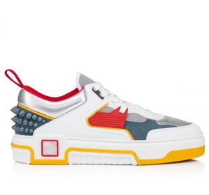 Luxe rode Spike-schoenen Astroloubi-sneakers Lage panelen, gepolijst kalfsleer Mesh-sneakers Wit lederen sportschoenen met doos 38-46