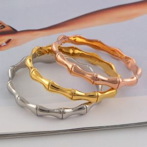 Luxe Retro armbanden Rvs Bamboe Armbanden Munt multi-layer Vrouwelijke Bamboe Stijl Ketting Creatieve Armband Mode Jewelry176o