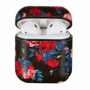 Accessoires de casque Bluetooth sans fil pour AIRPODS 1/2 - Étui de protection pour écouteurs en plastique dur de la série Flower