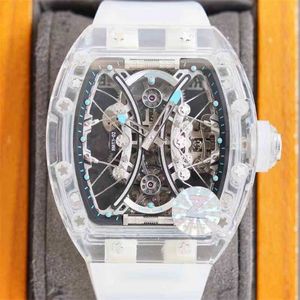 Luxe Richas Miers Zwitsers horloge ZF Factory Tourbillon Automatisch uurwerk Zakelijk Vrije tijd Rm53-02 Machines Sneeuwglas kast Tape Mill