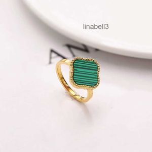 Luxe ring 4four blad klaverringen ontwerper voor vrouwen mode sieraden vrouw vergulde 18k goud blauw groene shell diamanten ring trouwringen Chinees gratis schip vwue